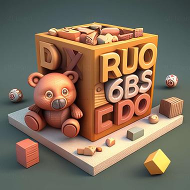 3D модель Гра ABC Cubes Teddys Playground (STL)